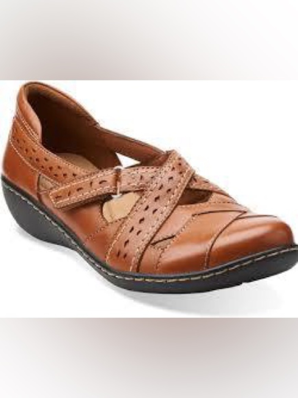 Clarks Ashland Spin Q Tan Leather Slip On Loafers NWT Size 8.5 NIB